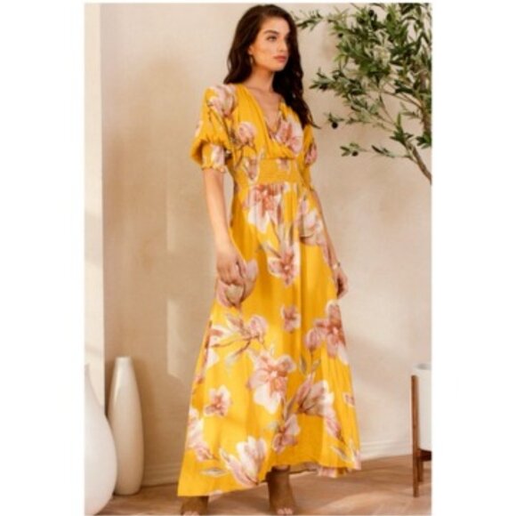 NWT ODDY Floral Dress - Size Large - Picture 1 of 4